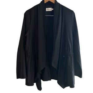 Ninexis | Black Women's Jacket with Roll Sleeves